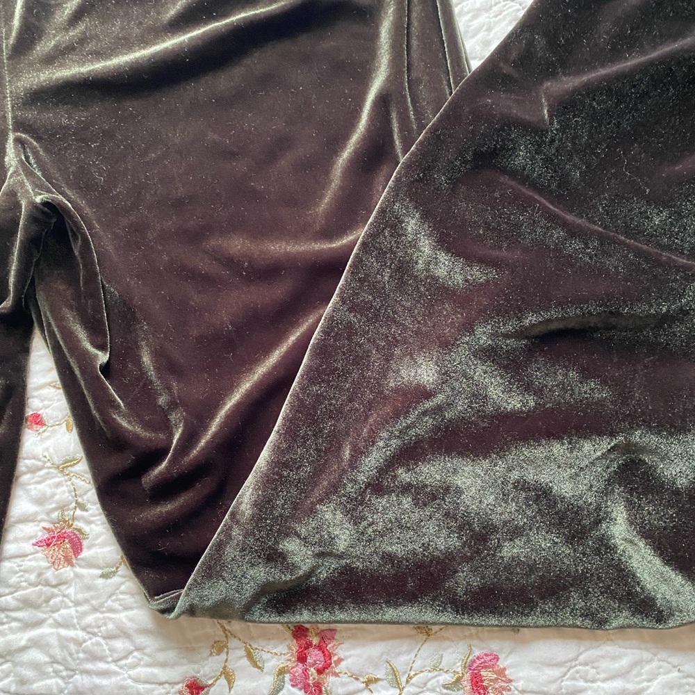 Vintage velvet High Rise Pants with pockets - Picture 3 of 6
